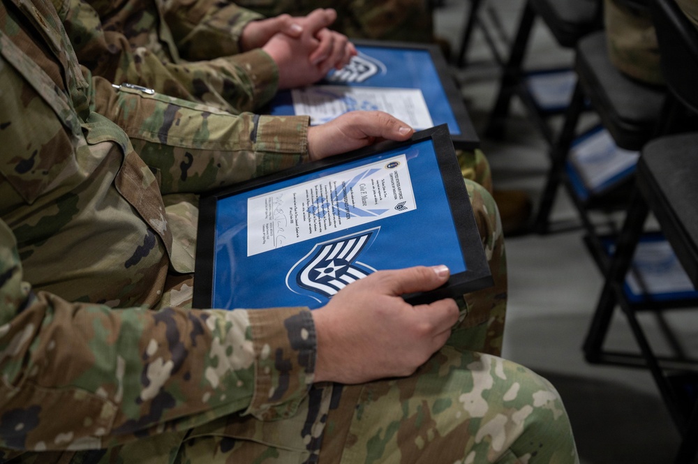 48th FW Staff Sgt. selectees recognized in NCO induction ceremony