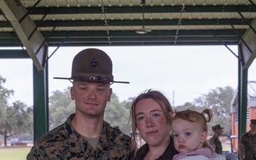 U.S. Marine Corps Sgt. Westfelt Recieves the Navy and Marine Corps Medal