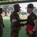 U.S. Marine Corps Sgt. Westfelt Recieves the Navy and Marine Corps Medal