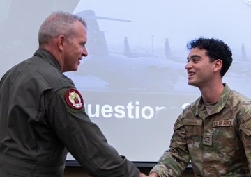 18th Air Force Commander delivers advice, mentorship to ROTC cadets