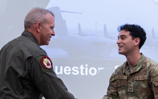 18th Air Force Commander delivers advice, mentorship to ROTC cadets