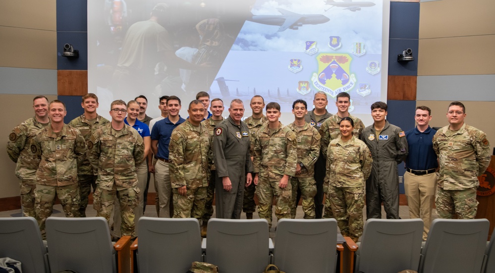 18th Air Force Commander delivers advice, mentorship to ROTC cadets
