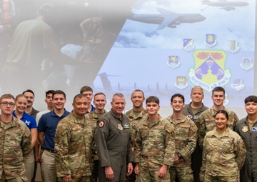 18th Air Force Commander delivers advice, mentorship to ROTC cadets