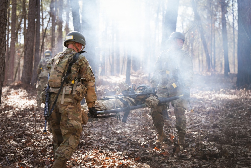 Training in Woods (Soldier being carried) –  Fort Jackson