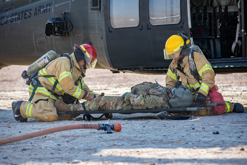 Task Force Shikra Enhances Emergency Preparedness in UH-60 Crash Simulation