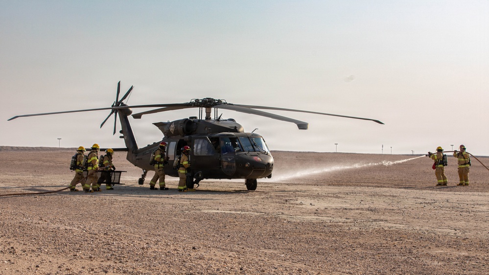 Task Force Shikra Enhances Emergency Preparedness in UH-60 Crash Simulation