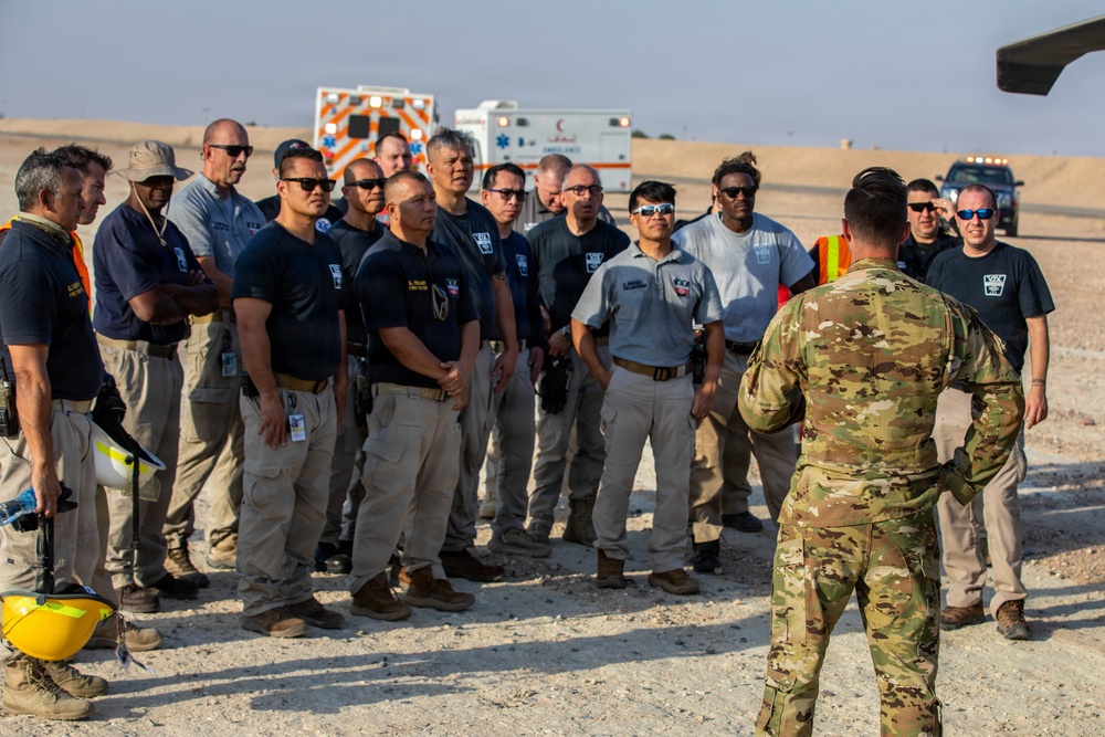 Task Force Shikra Enhances Emergency Preparedness in UH-60 Crash Simulation