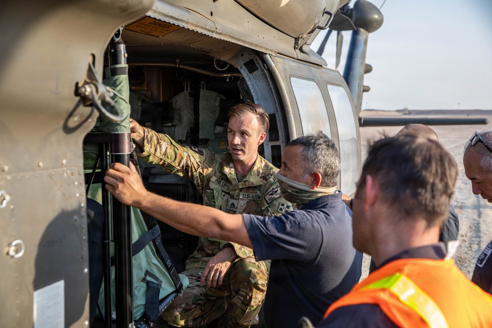 Task Force Shikra Enhances Emergency Preparedness in UH-60 Crash Simulation