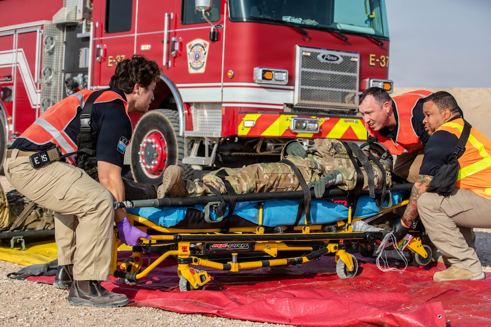 Task Force Shikra Enhances Emergency Preparedness in UH-60 Crash Simulation