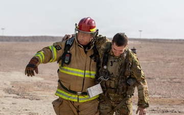 Task Force Shikra Enhances Emergency Preparedness in UH-60 Crash Simulation