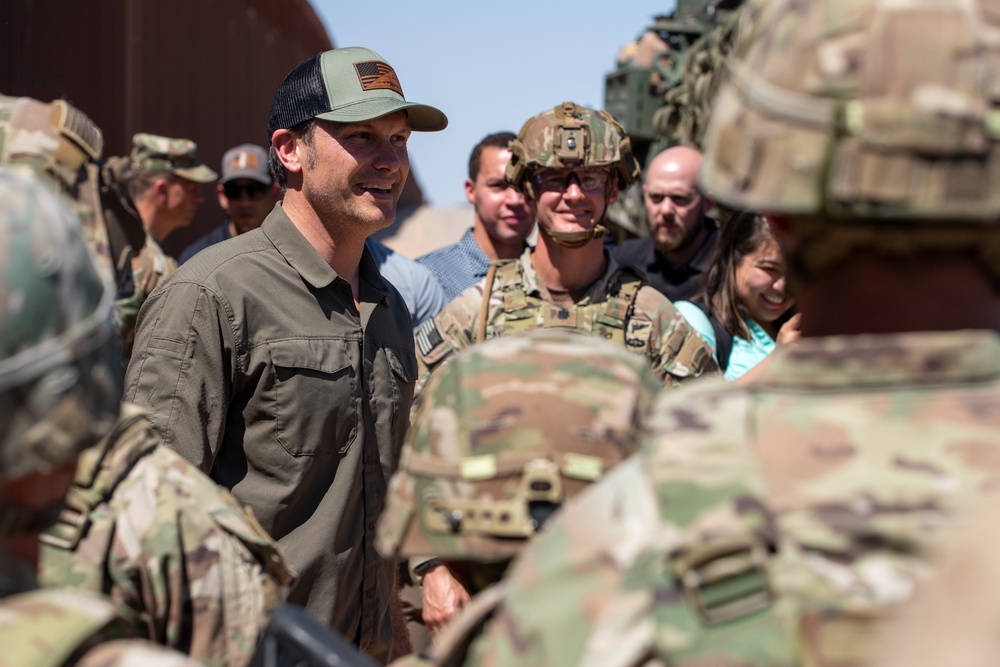 Secretary of Defense tours the National Defense Area