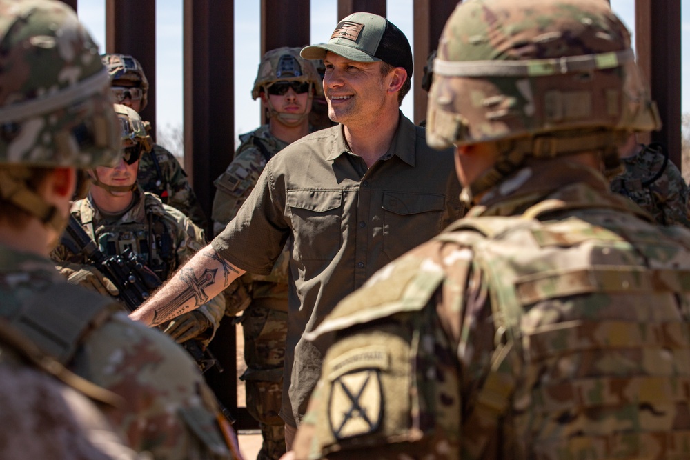 Secretary of Defense tours the National Defense Area