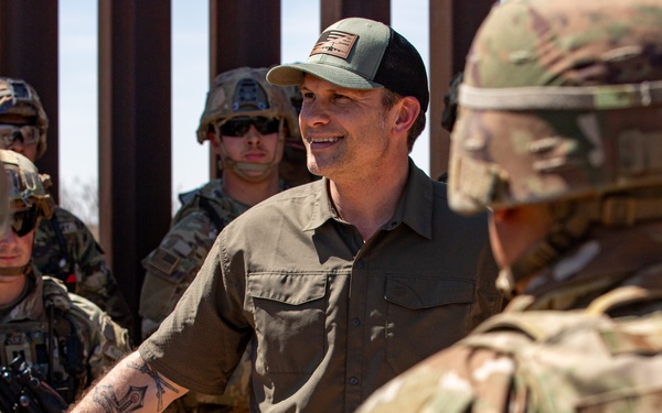 Secretary of Defense tours the National Defense Area