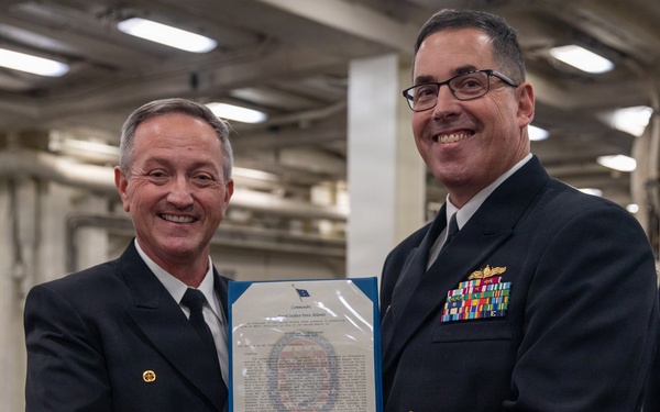 USS Arlington (LPD 24) Changes Command 2025