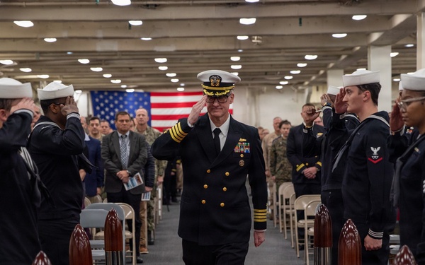 USS Arlington (LPD 24) Change of Command 2025