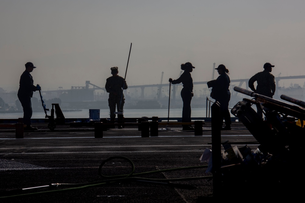 Abraham Lincoln conducts routine operations