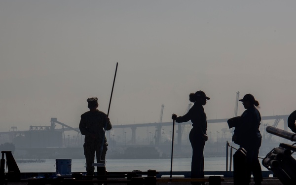 Abraham Lincoln conducts routine operations