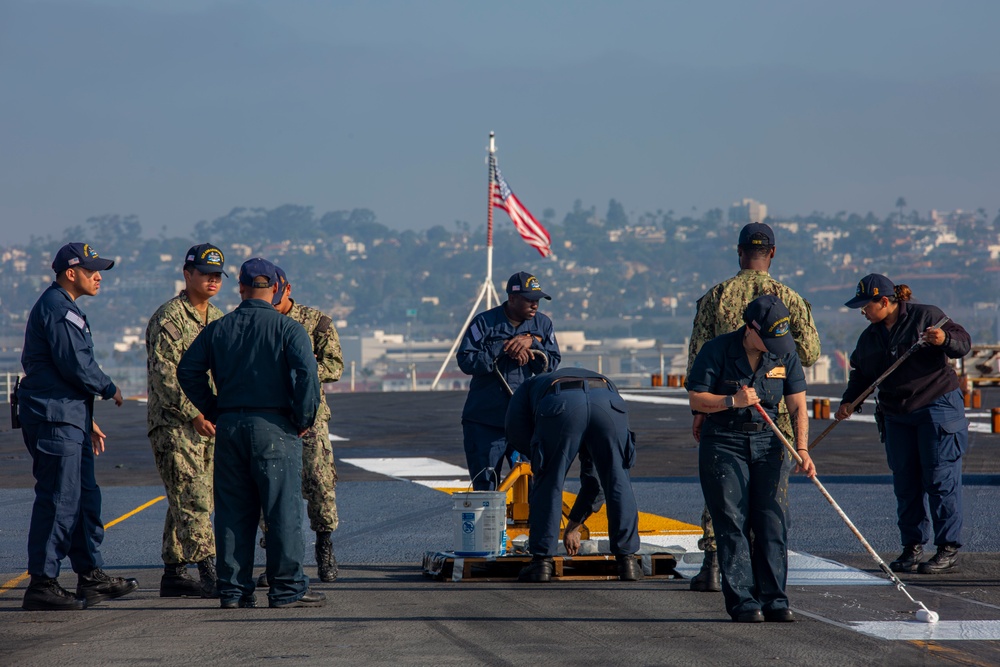 Abraham Lincoln conducts routine operations