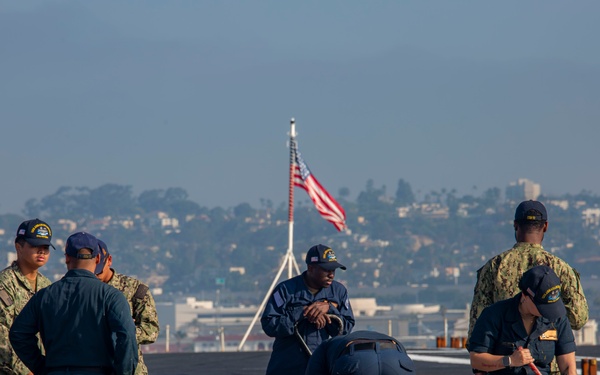 Abraham Lincoln conducts routine operations