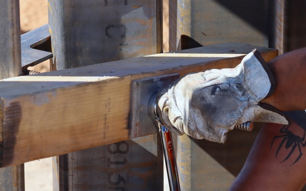 BMGR-1 Week Three border barrier panel installation