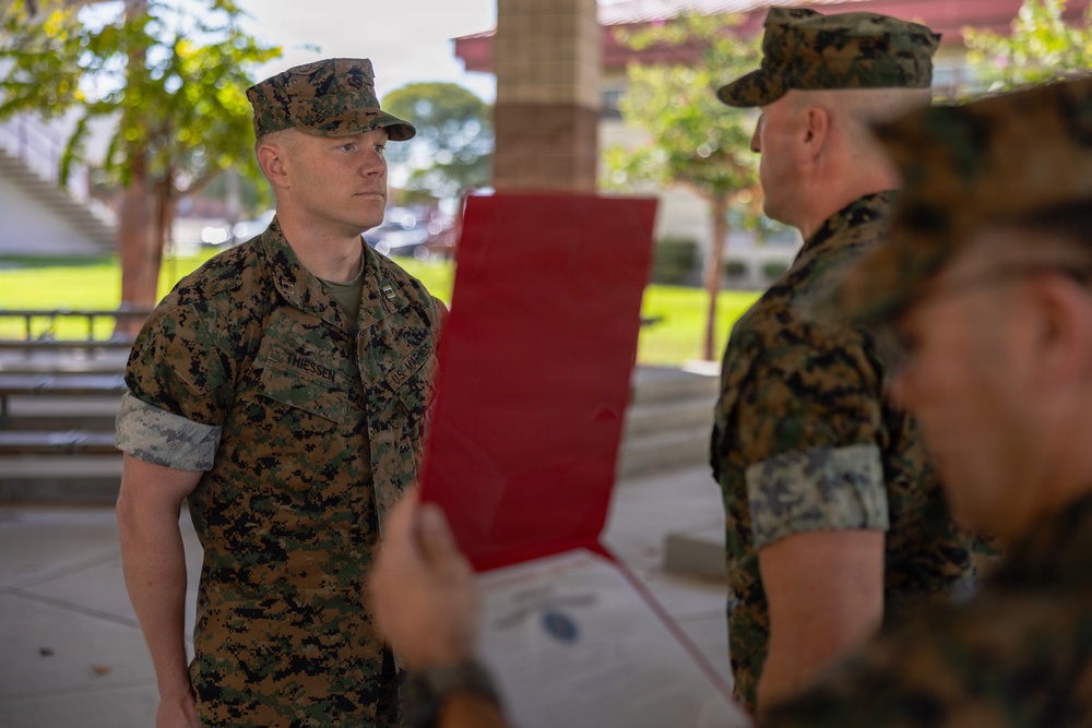 Maj. Christian Thiessen Promotion Ceremony