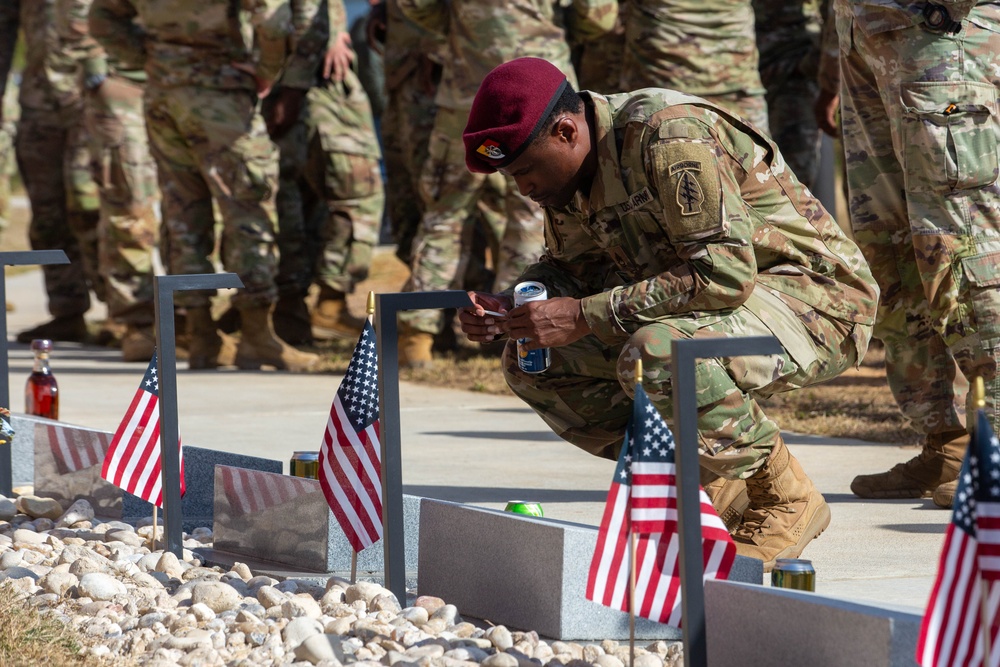 3rd SFG(A) Pays Tribute During Memorial Walk Rededication