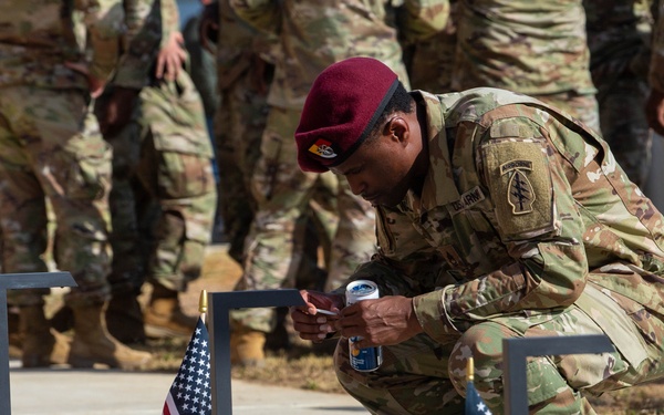 3rd SFG(A) Pays Tribute During Memorial Walk Rededication