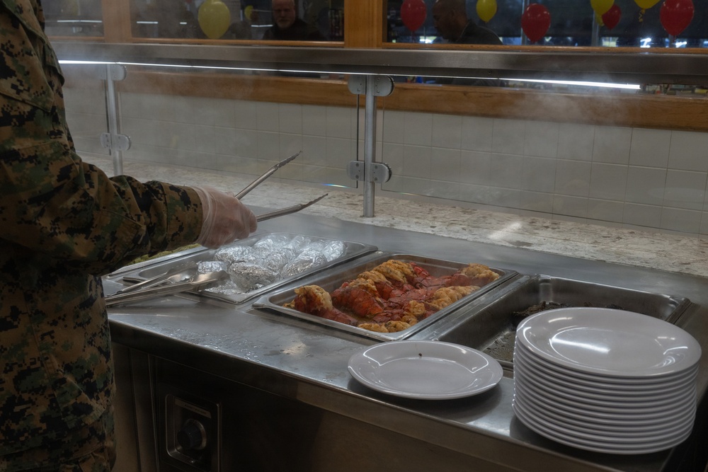 2nd Marine Logistics Group Leadership Serves Marines and Sailors for Marine Corps 250th Birthday