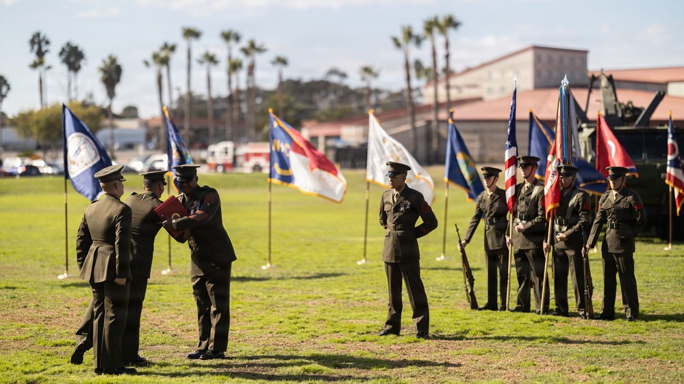 Honoring the Retirement of Master Gunnery Sgt. Pearson