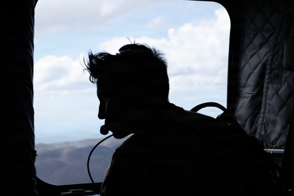 Joint Task Force-Bravo Load Food and Water into CH-47 Chinook