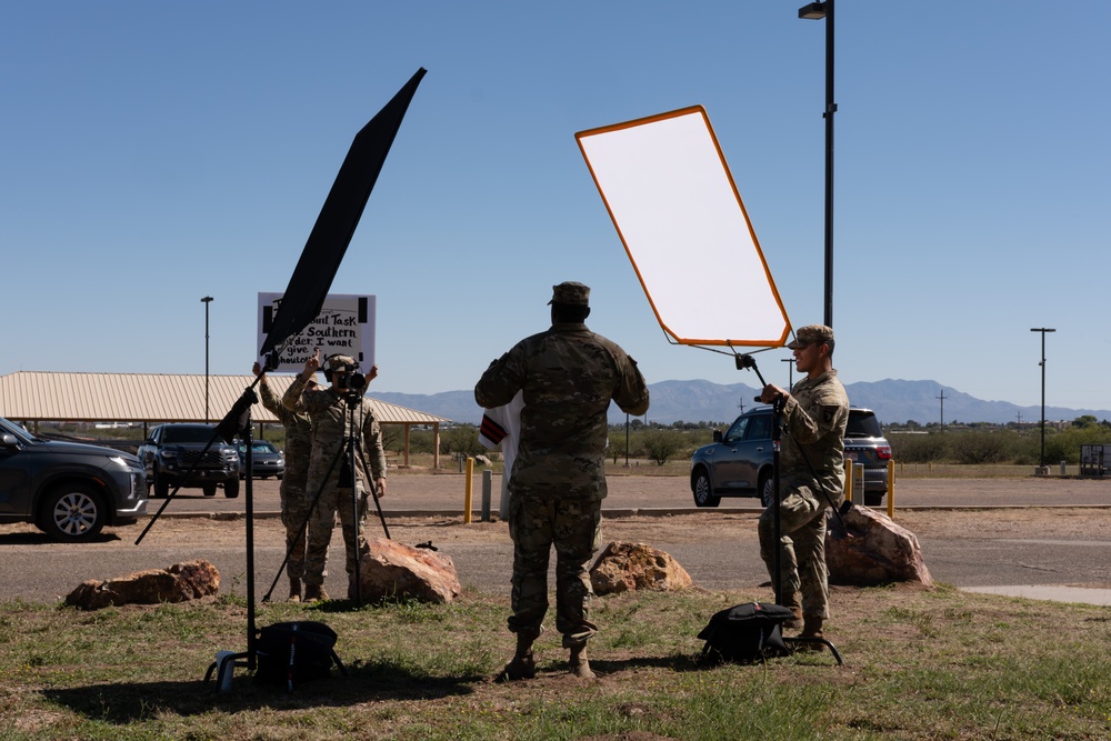 Soldiers film sports shoutout