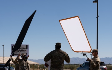 Soldiers film sports shoutout