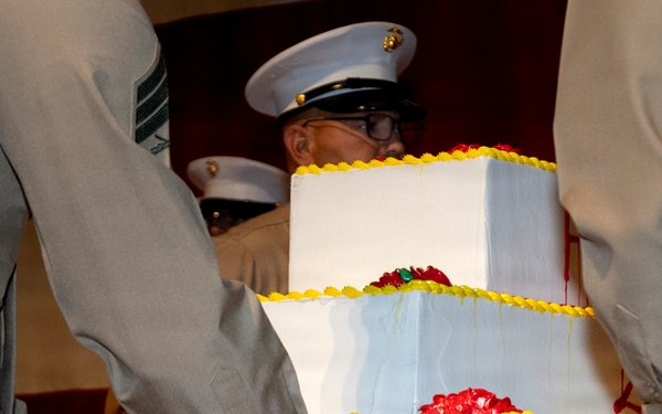MCAS Miramar celebrates the 250th Marine Corps Birthday Cake Cutting Ceremony