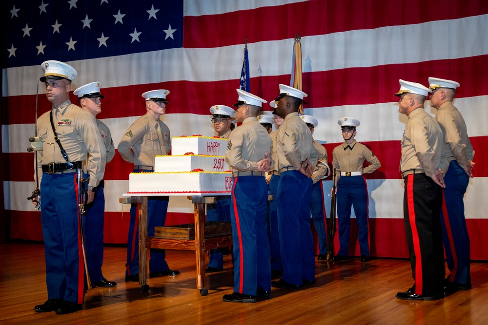 MCAS Miramar celebrates the 250th Marine Corps Birthday Cake Cutting Ceremony