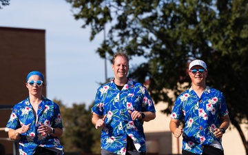 Vance instructor pilot runs 30 miles to support local food bank