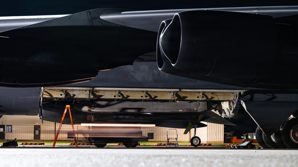 Minot, Barksdale Airmen load training munition as part of Global Thunder 26