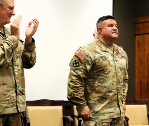 Speaker Marcus Gentry gives his presentation during Fort McCoy's Dr. Martin Luther King Jr. Day observance, Part I
