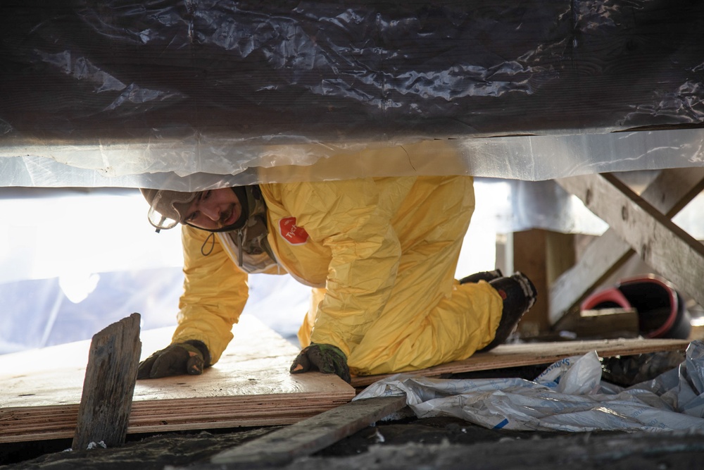 AKOM members help restore Tuntutuliak homes during Operation Halong Response