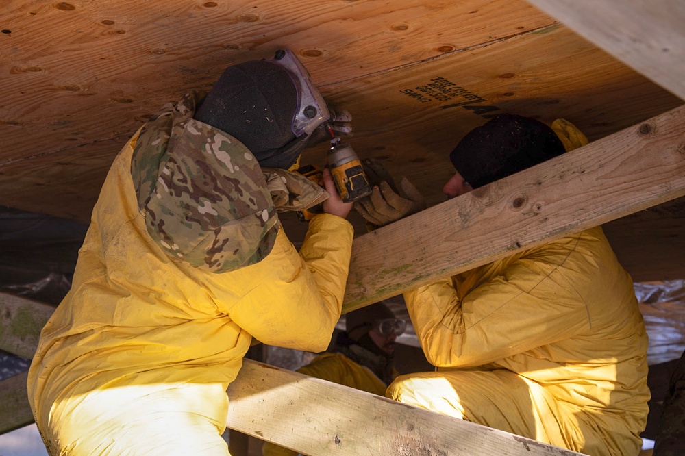 AKOM members help restore Tuntutuliak homes during Operation Halong Response