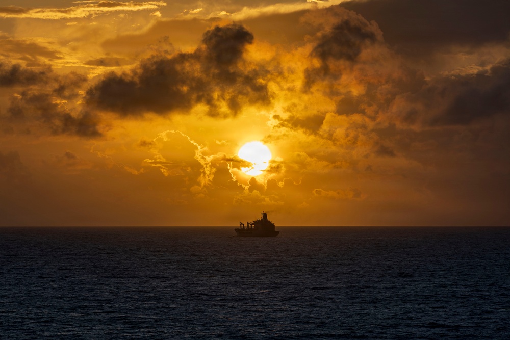 USS Iwo Jima Conducts a Replenishment at Sea