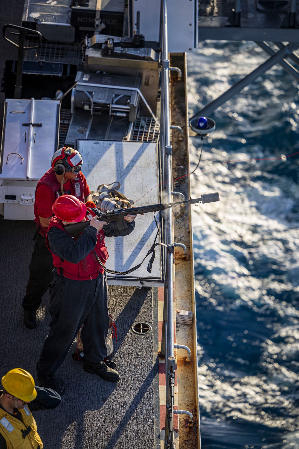 USS Iwo Jima Conducts a Replenishment at Sea