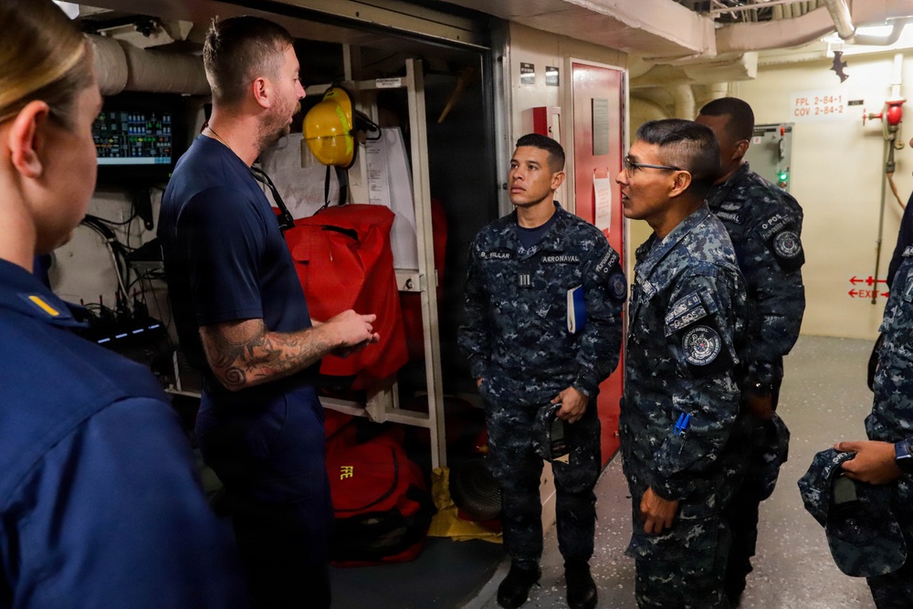 U.S. Coast Guard and Panama Security Services Conduct Cutter Passing Exercise