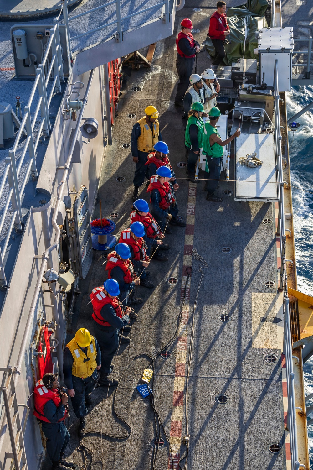 USS Iwo Jima Conducts a Replenishment at Sea