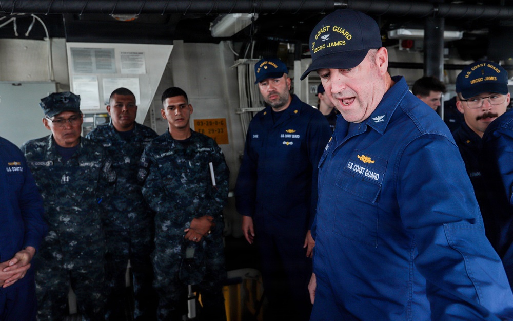 U.S. Coast Guard and Panama Security Services Conduct Cutter Passing Exercise