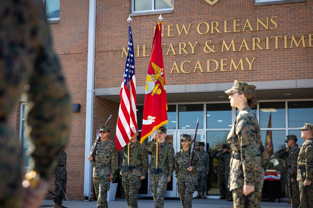 New Orleans Military Academy Celebrates the Marine Corps 250th Birthday
