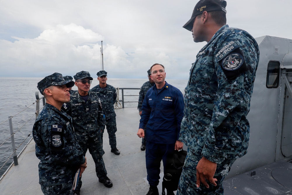 U.S. Coast Guard and Panama Security Services Conduct Cutter Passing Exercise