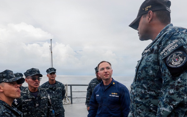 U.S. Coast Guard and Panama Security Services Conduct Cutter Passing Exercise
