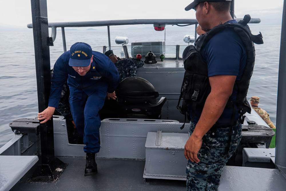 U.S. Coast Guard and Panama Security Services Conduct Cutter Passing Exercise