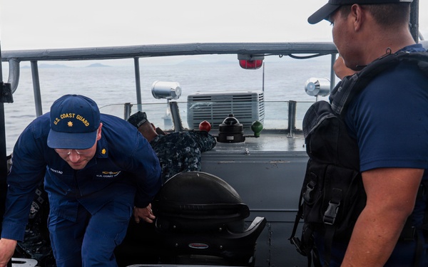 U.S. Coast Guard and Panama Security Services Conduct Cutter Passing Exercise