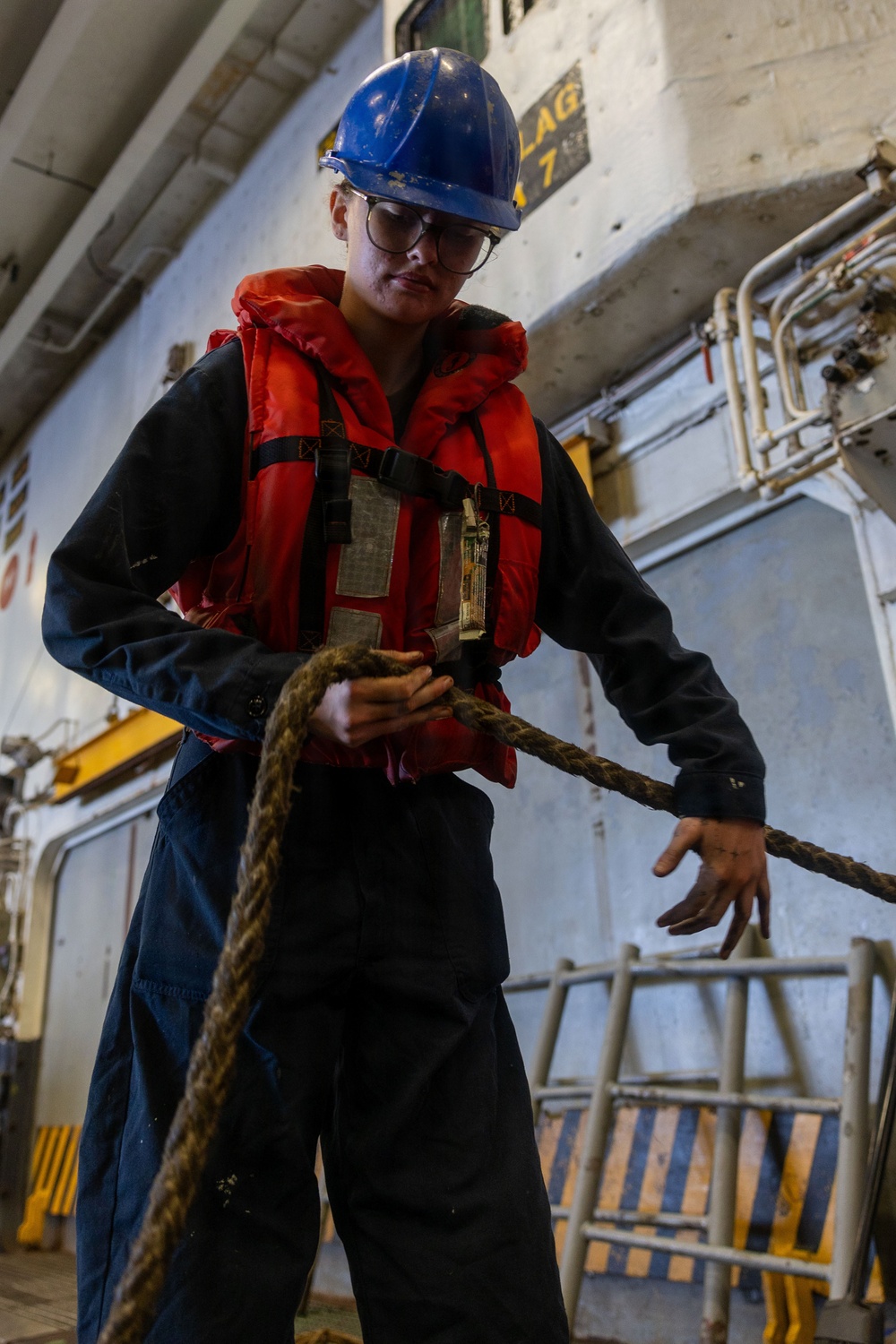 USS Iwo Jima Conducts a Resupply at Sea